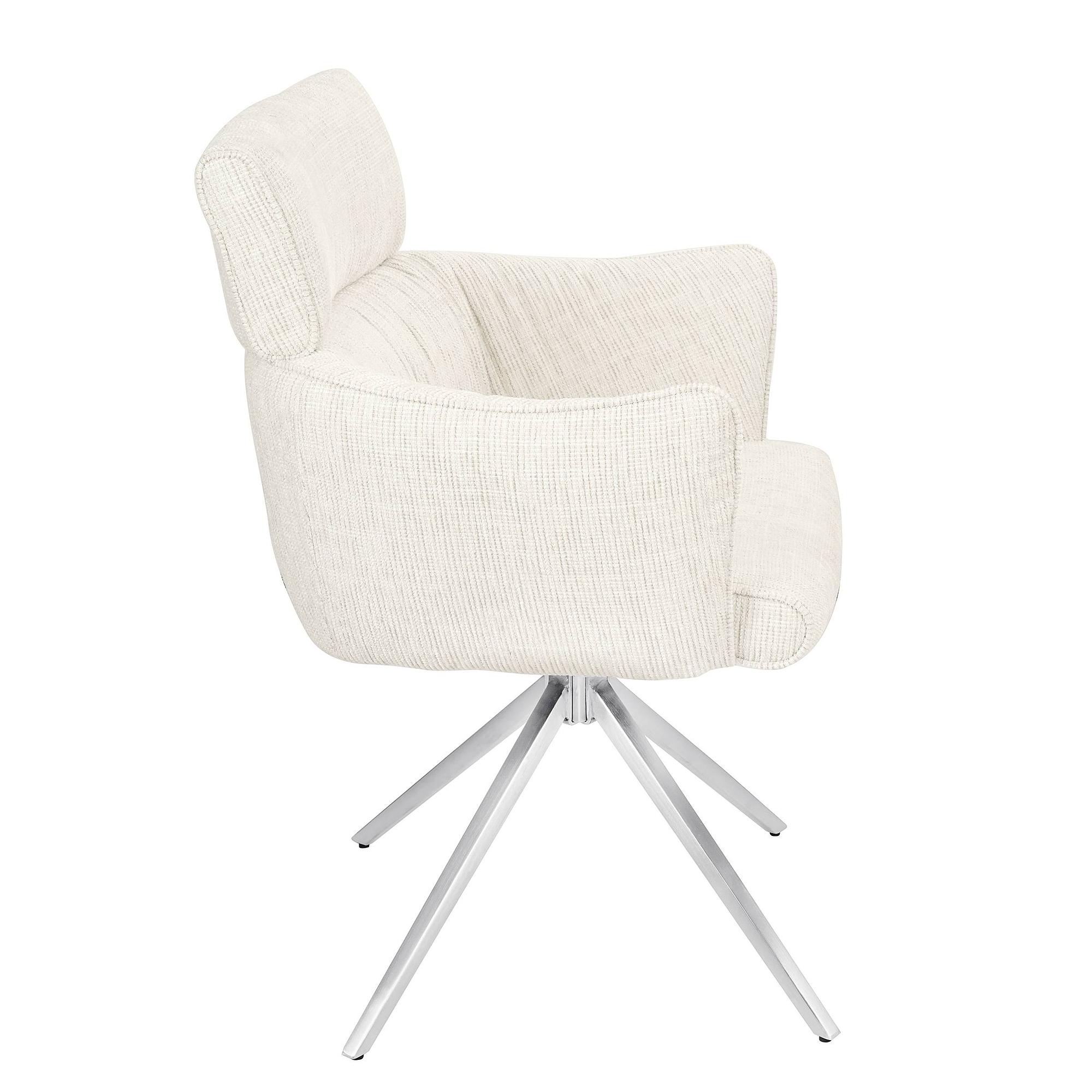 2x Drehbarer Armlehnenstuhl IMMAH Beige 4