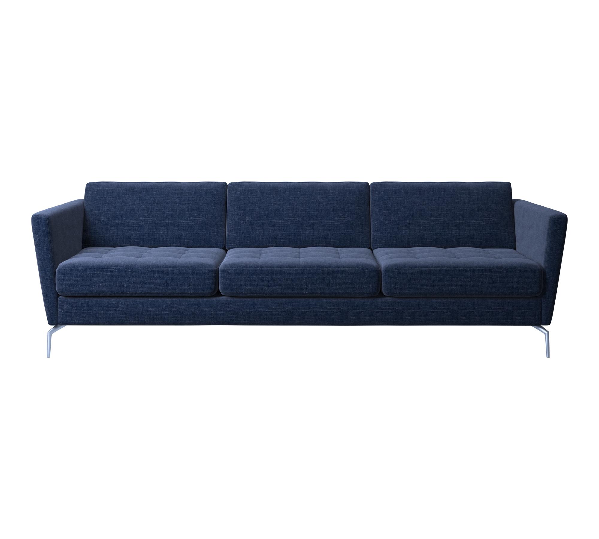 Osaka Sofa Getuftete Sitzfläche Tomelilla Stoff 3144 Blau 0
