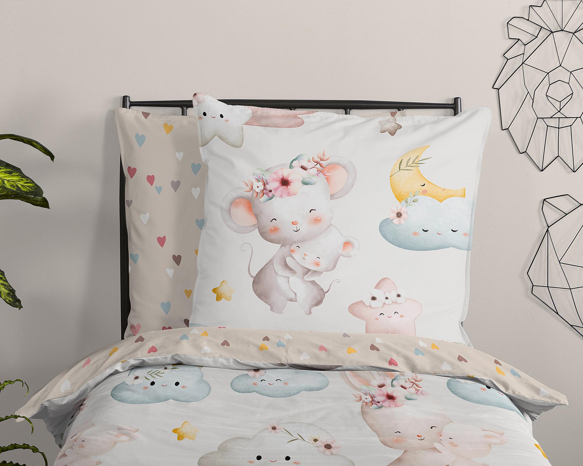 Renforcé Kinderbettwäsche 135x200cm Kissen 80x80 cm 4