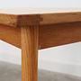 Vintage Coffee Table Wood Beige 1970s 11