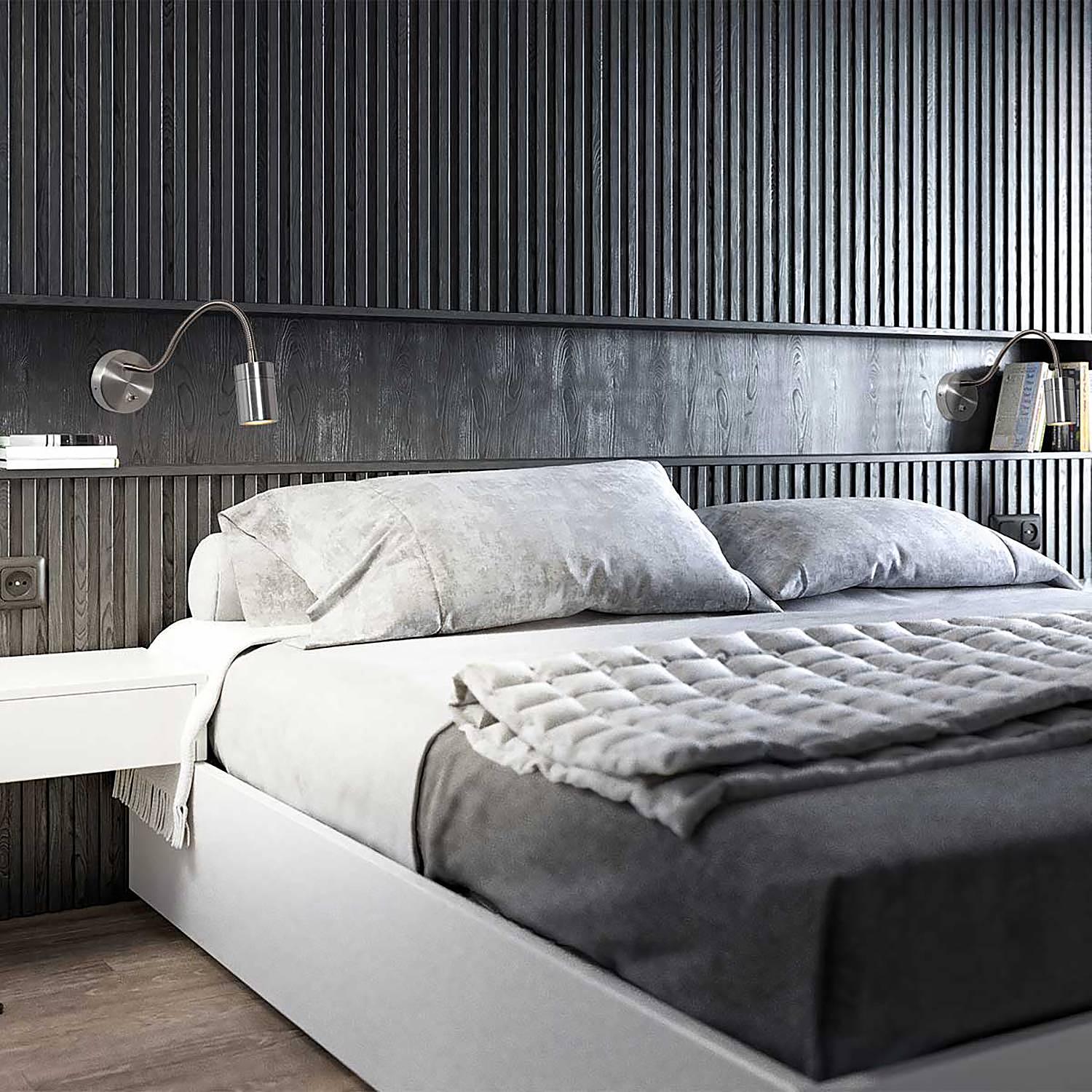 LED-Wandleuchte Upround Aluminium 1-flammig Silber 2