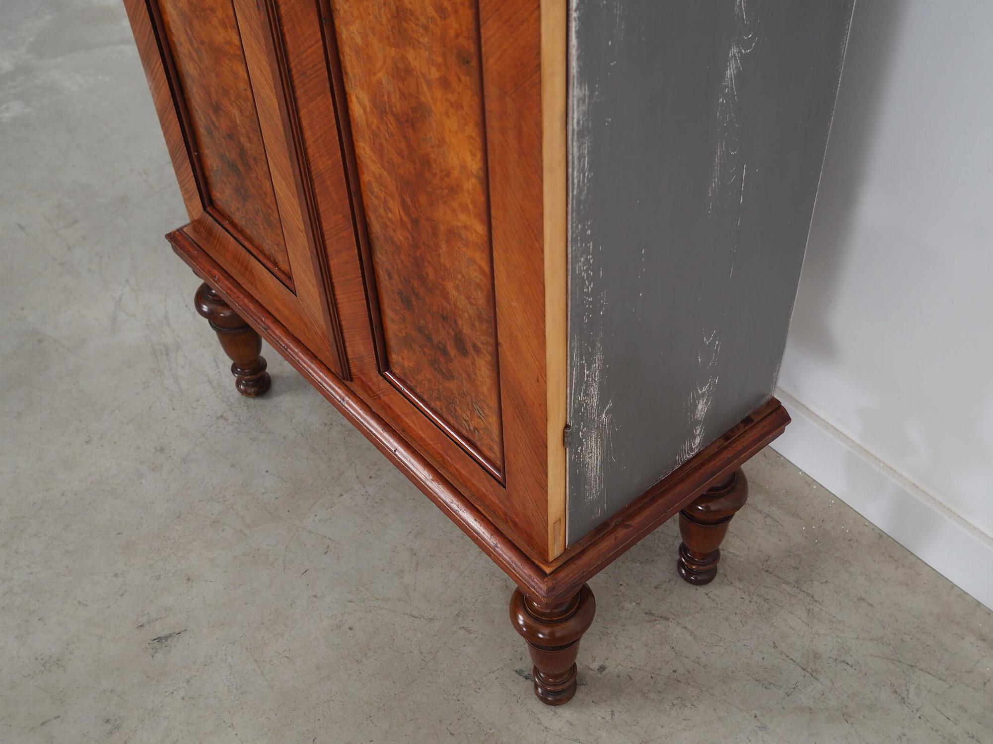Vintage chest of drawers Pine wood Brown 1960s 12