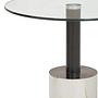Oria Beistelltisch mit silberner Basis
 3