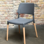 Belloch Stuhl Holz Kunststoff Grau 0