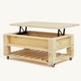 Meike Couchtisch Holz Metall Kiefer 1