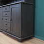 Vintage cabinet Pine grey 1980s 5