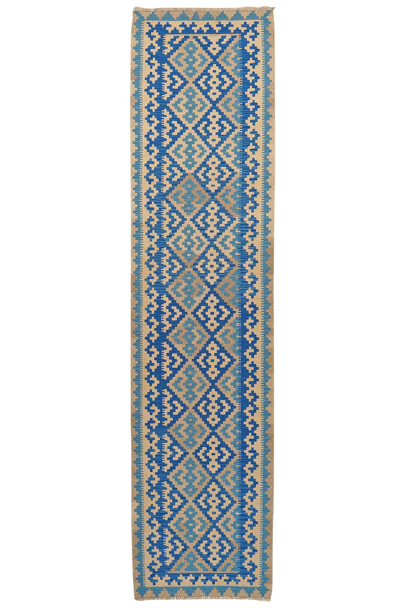 Kilim Gashgai Teppich Blau 0