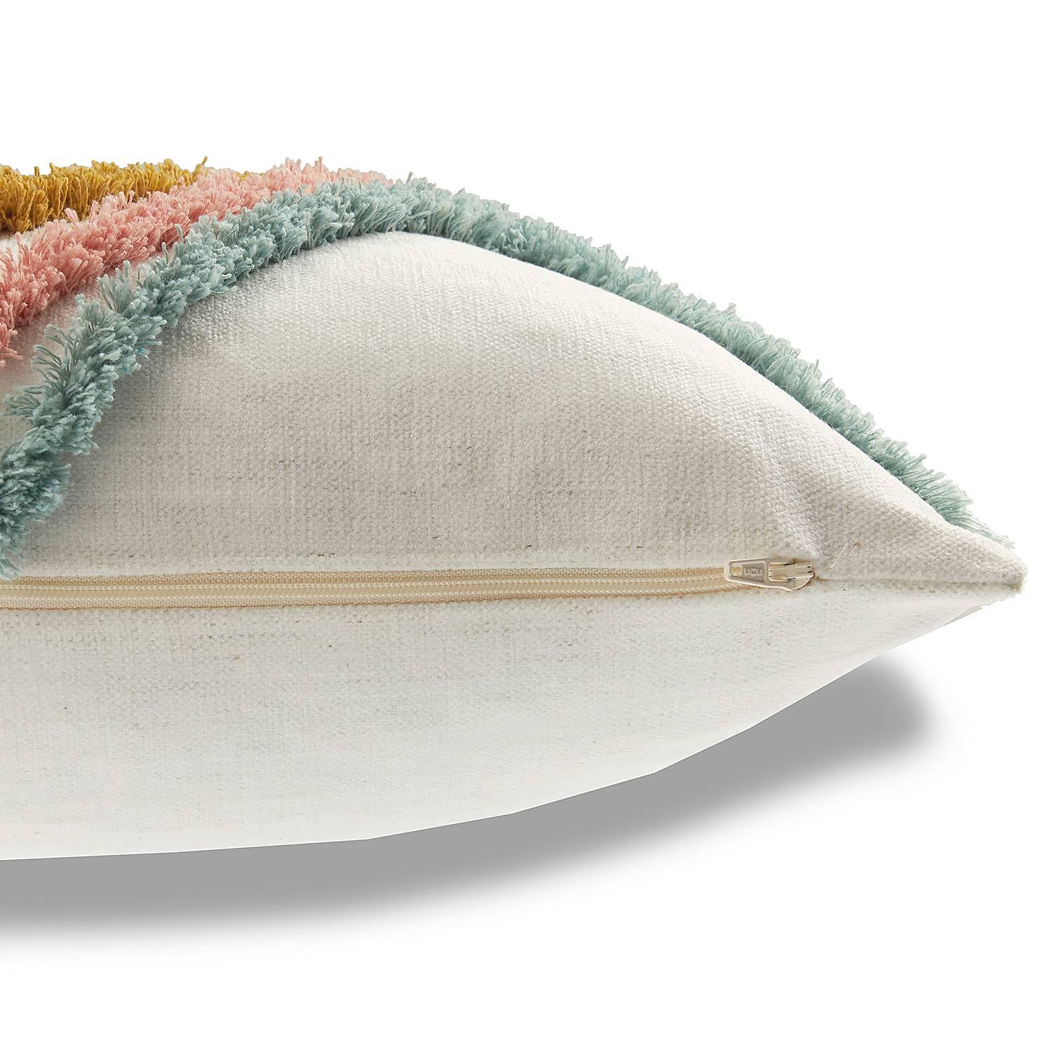 Colour Rhombus Pillowcase Linen Polyester 45 x 45 cm 4