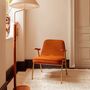 366 Sessel Holz Samt Olive 3