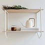 Wall shelf frame Nature White 0