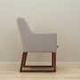 Vintage chair teak wood textile beige 1970s 8