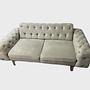 2x Sofa & Sessel Samt Beige 0