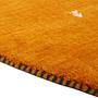 Wollteppich Gabbeh Uni Rund Wolle Orange 150 x 150 cm 2