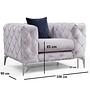 Como armchair light gray 6