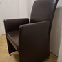 8x Jason 1420 Esszimmerstuhl Leder Metall Braun 2