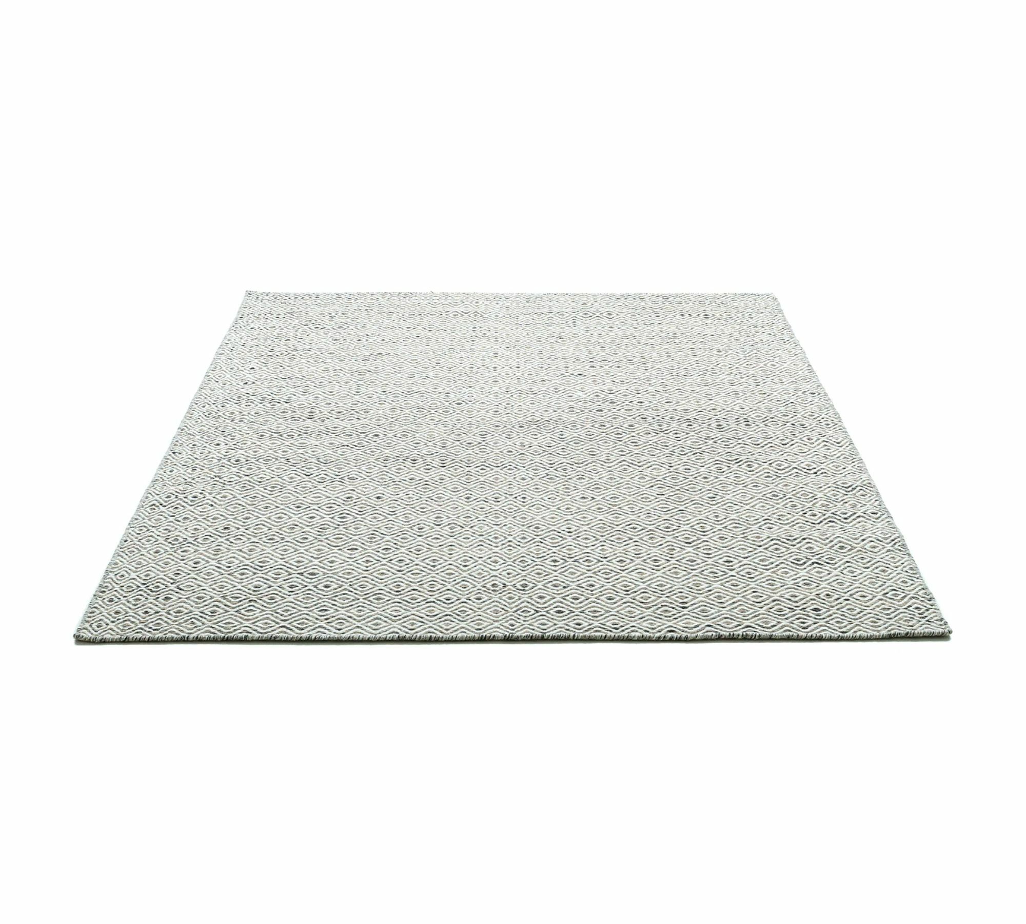Wollteppich Schurwolle Grau 65 cm x 130 cm 2