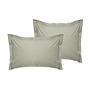 2x Pillowcase Ranforce Cotton Grey 0