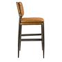 Bar stool, leather, brown 5