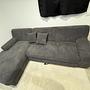 Ecksofa mit Schlaffunktion Grau 0