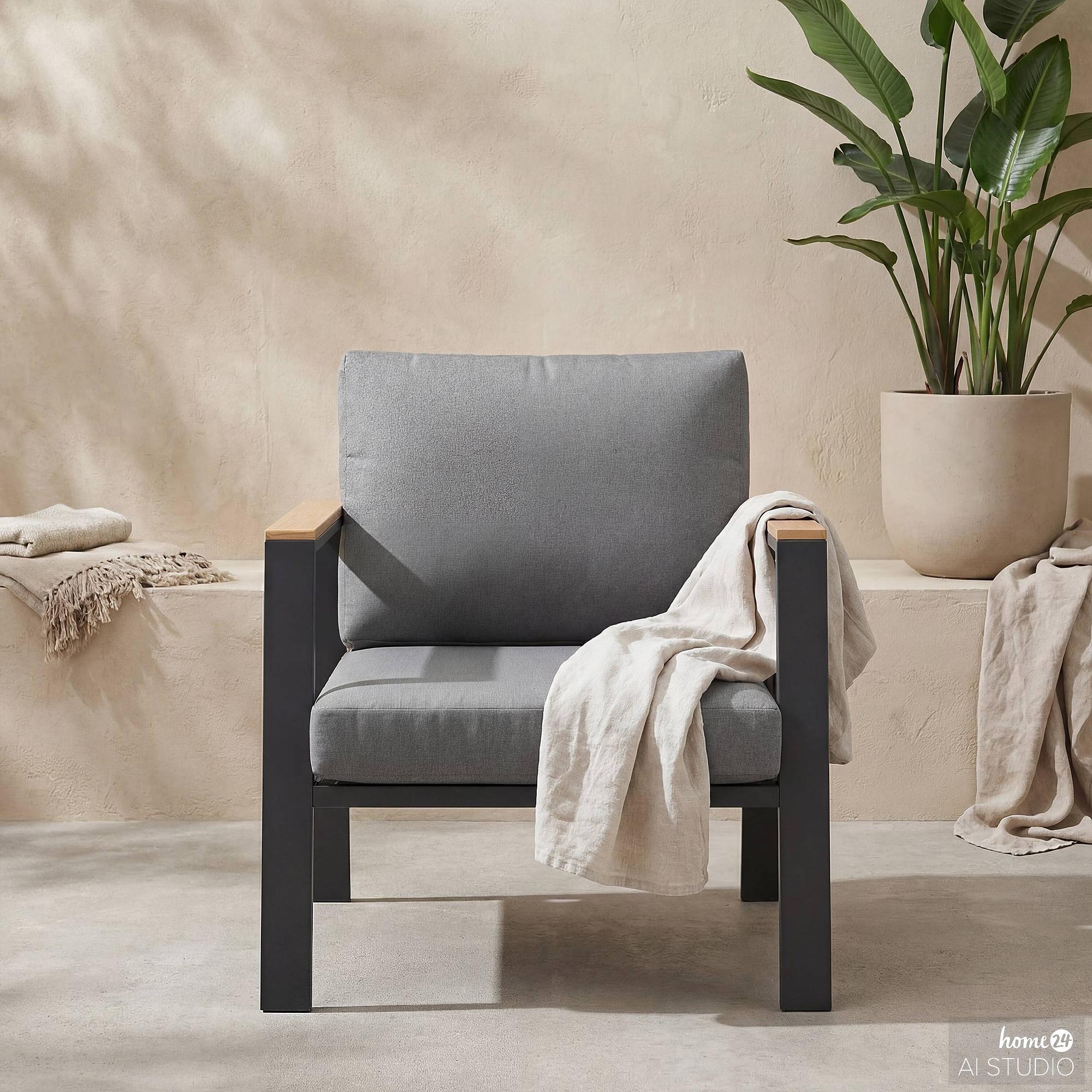 Lounge Chair Aviel Aluminum Anthracite 2