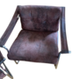 2x Sessel Stahl Leder Braun  5