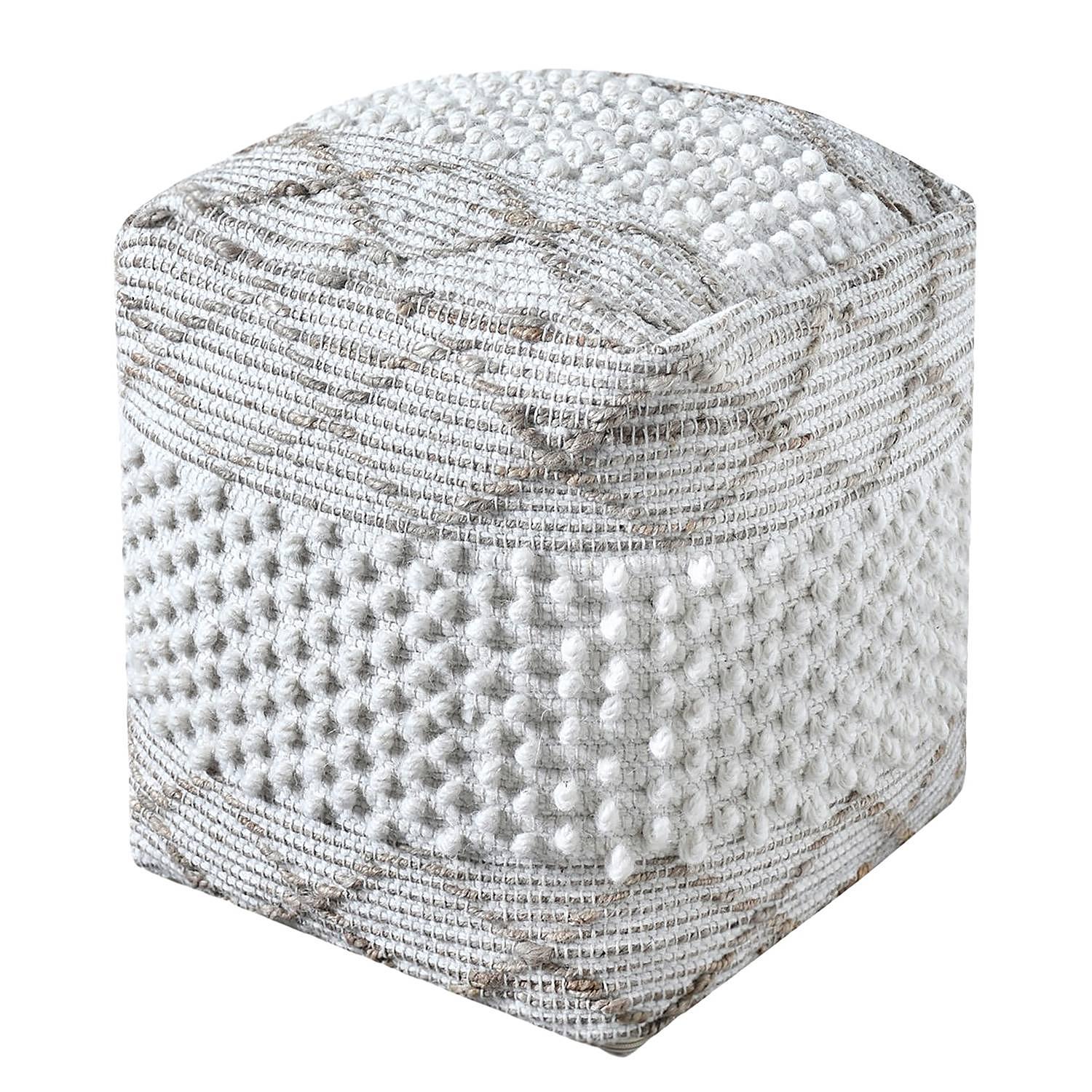 Pouf Puri Elfenbein 0