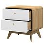 Nightstand Woodmoor Oak White 1