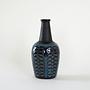 Vase Steinzeug Blau 2