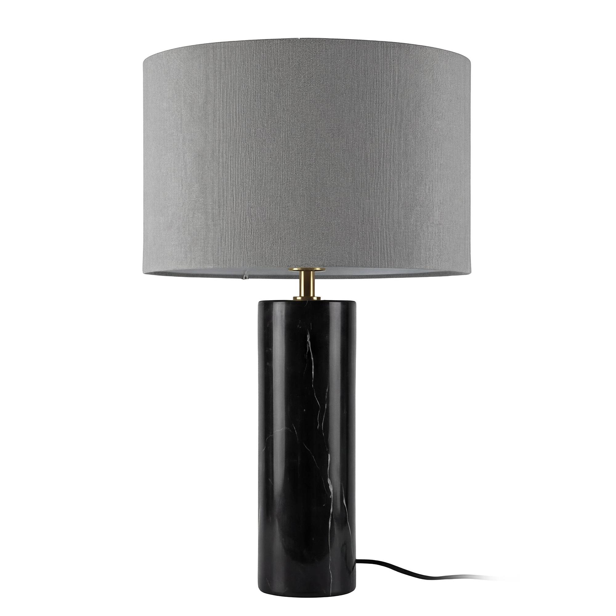 Table lamp Juxo 1-light linen marble black 4