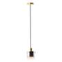 Pendant lamp 1-light smoked glass aluminum 2