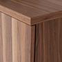 Sideboard Walnussholzfurnier Verchromter Stahl 3