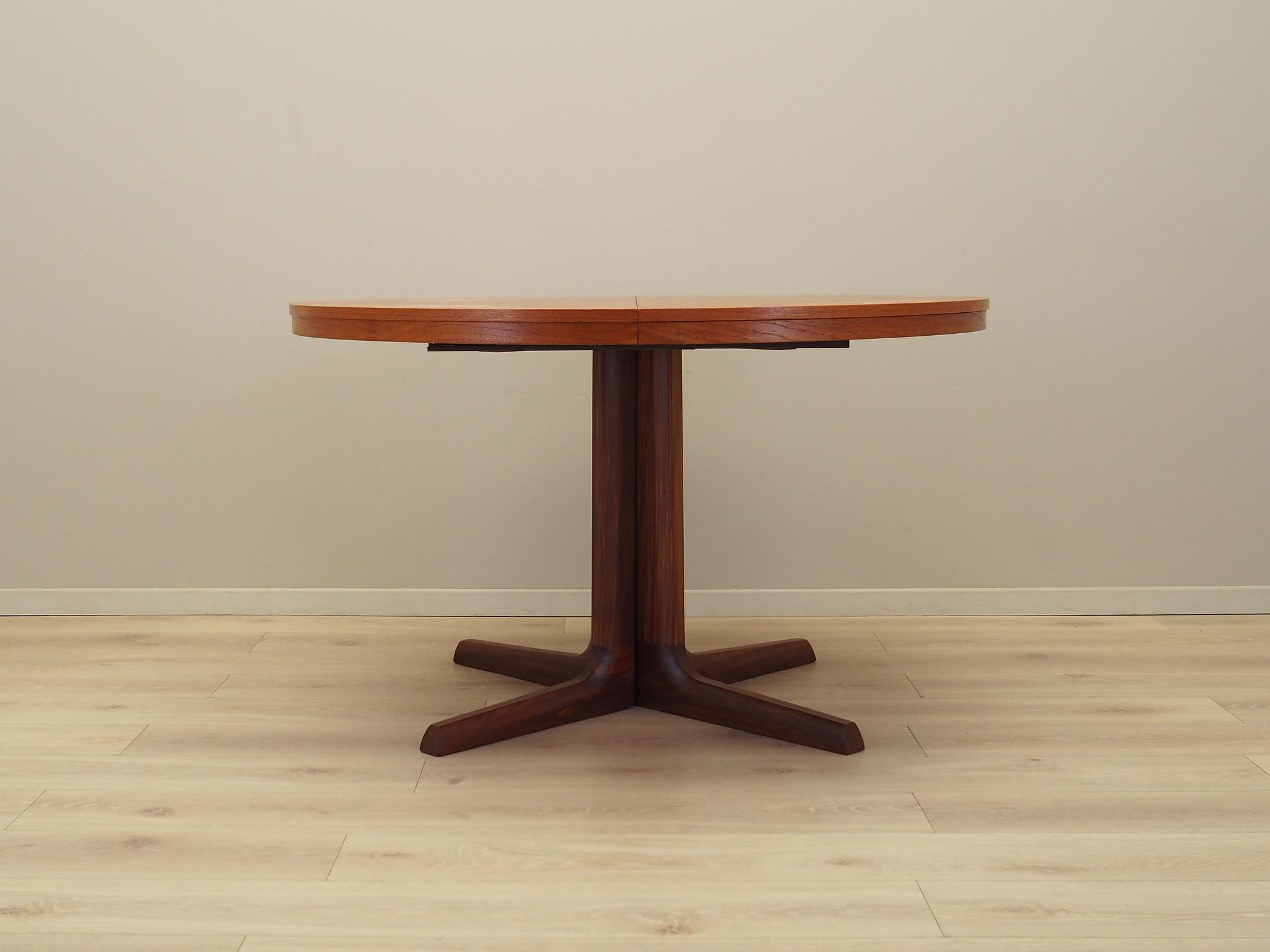 Esstisch Teakholz 1970er Jahre 120cm 6