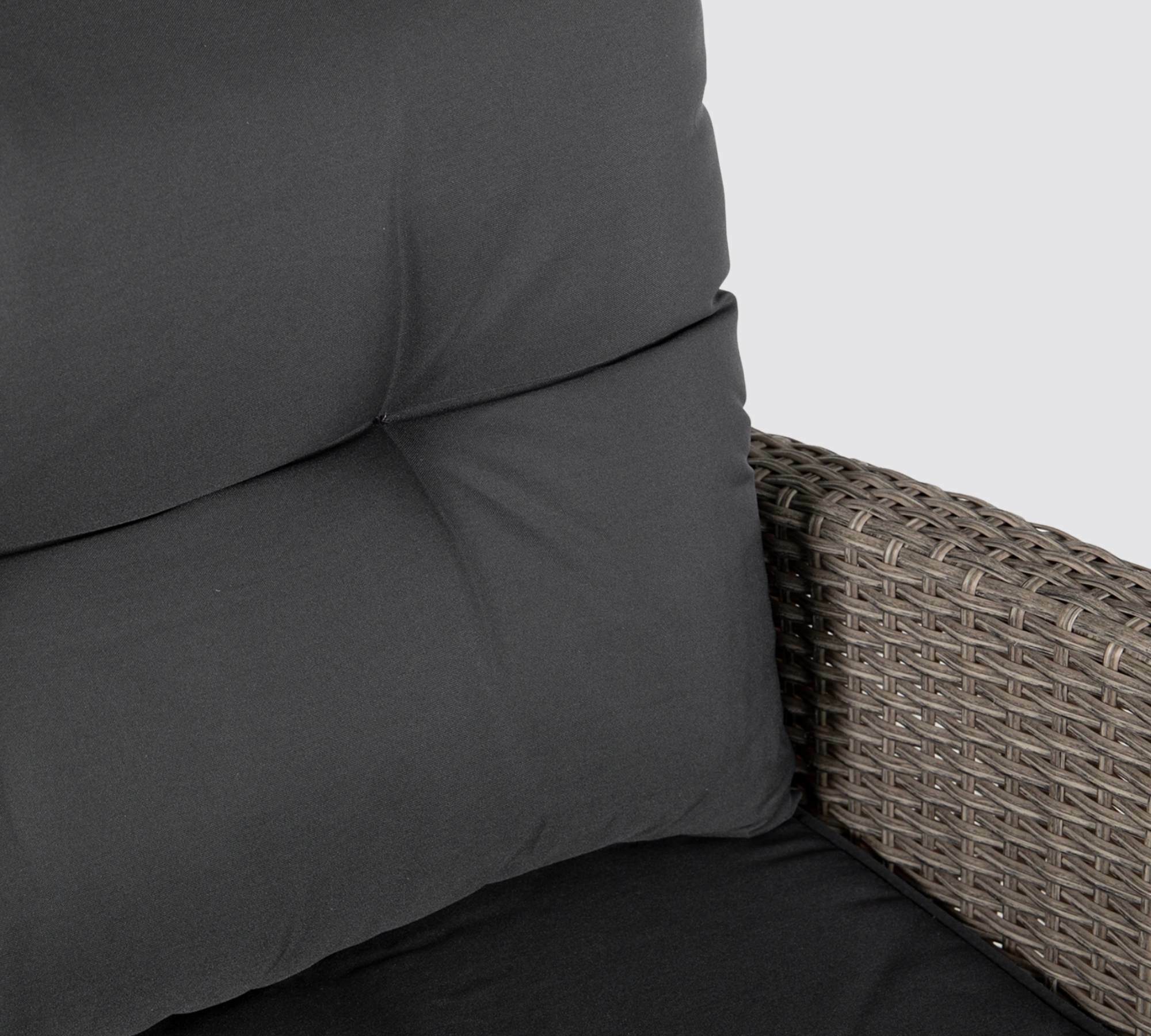 Outdoor Loungesessel Polyrattan Beige 2