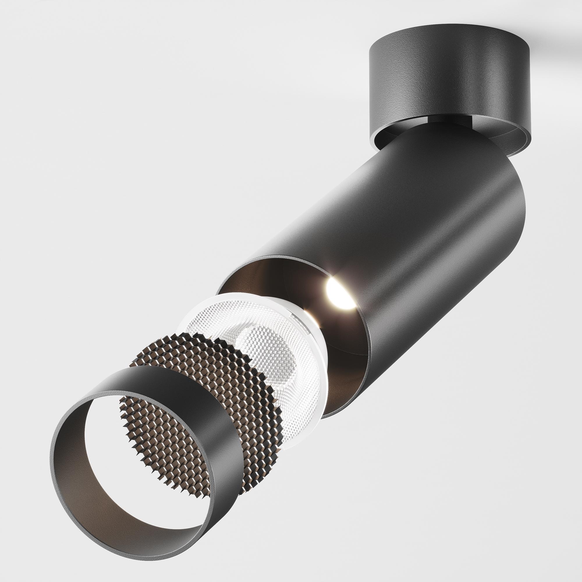 Focus LED Plafoniera Nera Ø 5cm 2