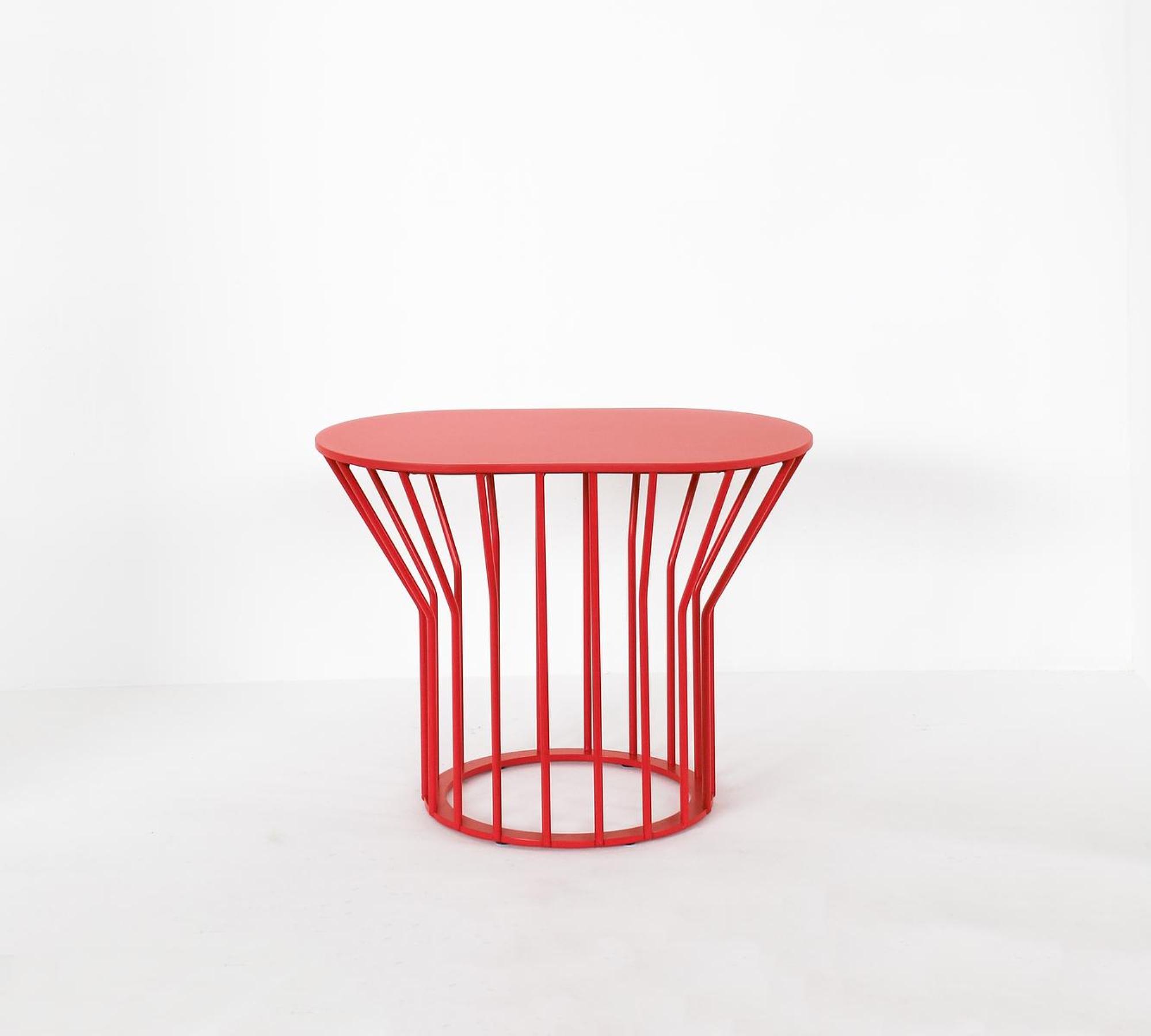 Jump Red Beistelltisch Metall Rot Indoor/Outdoor 2