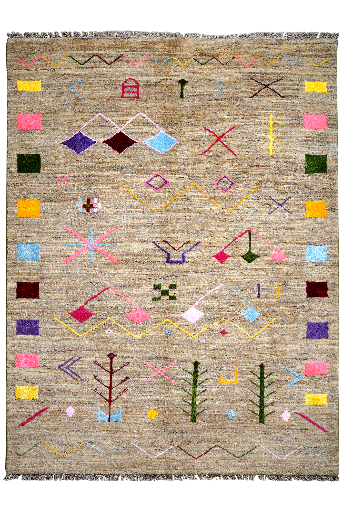 Gabbeh Basi Tappeto Multicolore 0