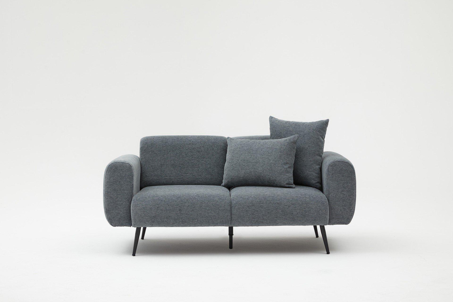 Side Sofa 2-Sitzer Anthrazit 1