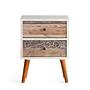 Malmo Nightstand Wood Veneer White 4