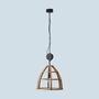 Pendelleuchte Holz Industriedesign 1