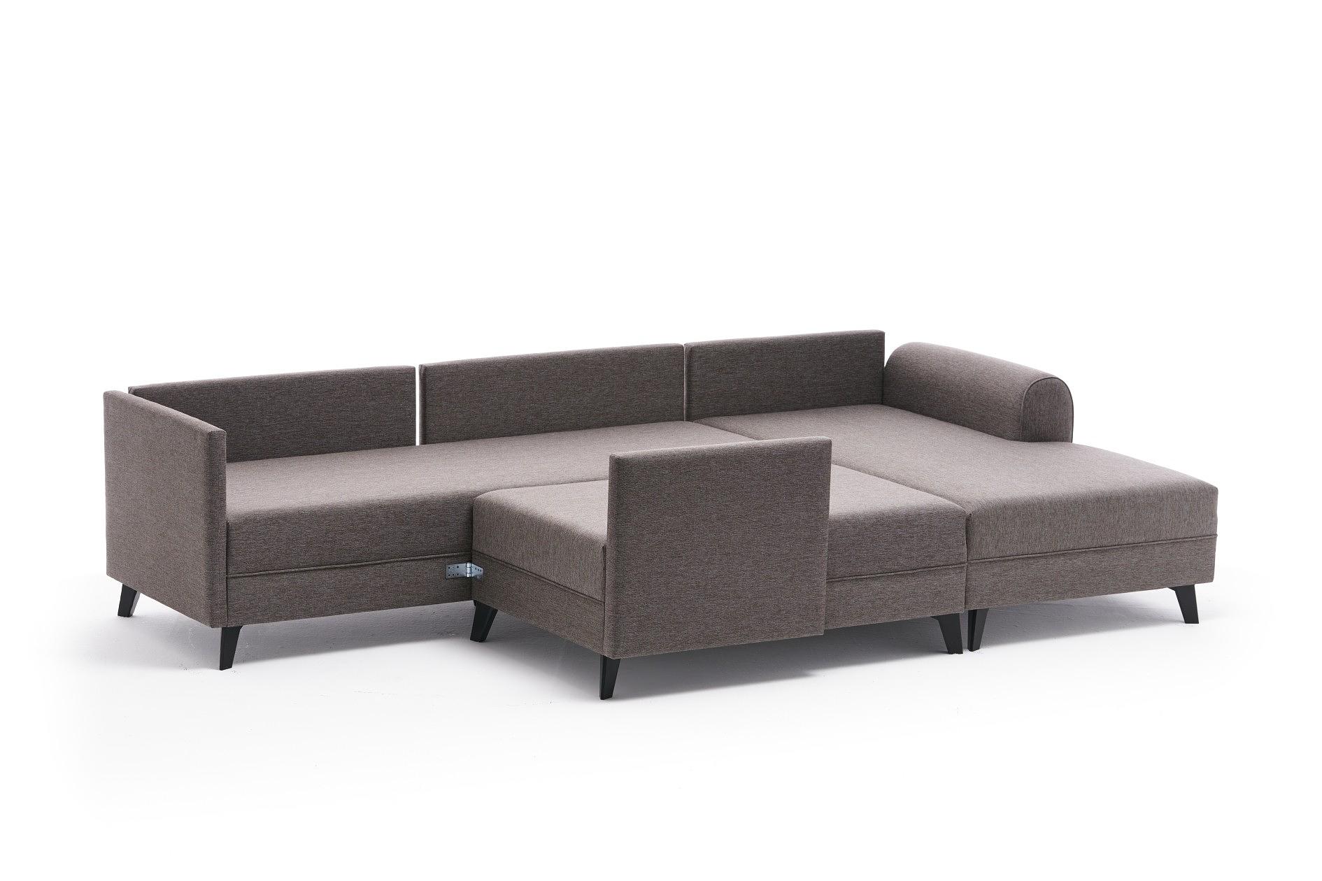 Belen Schlafsofa 4-Sitzer Braun 6