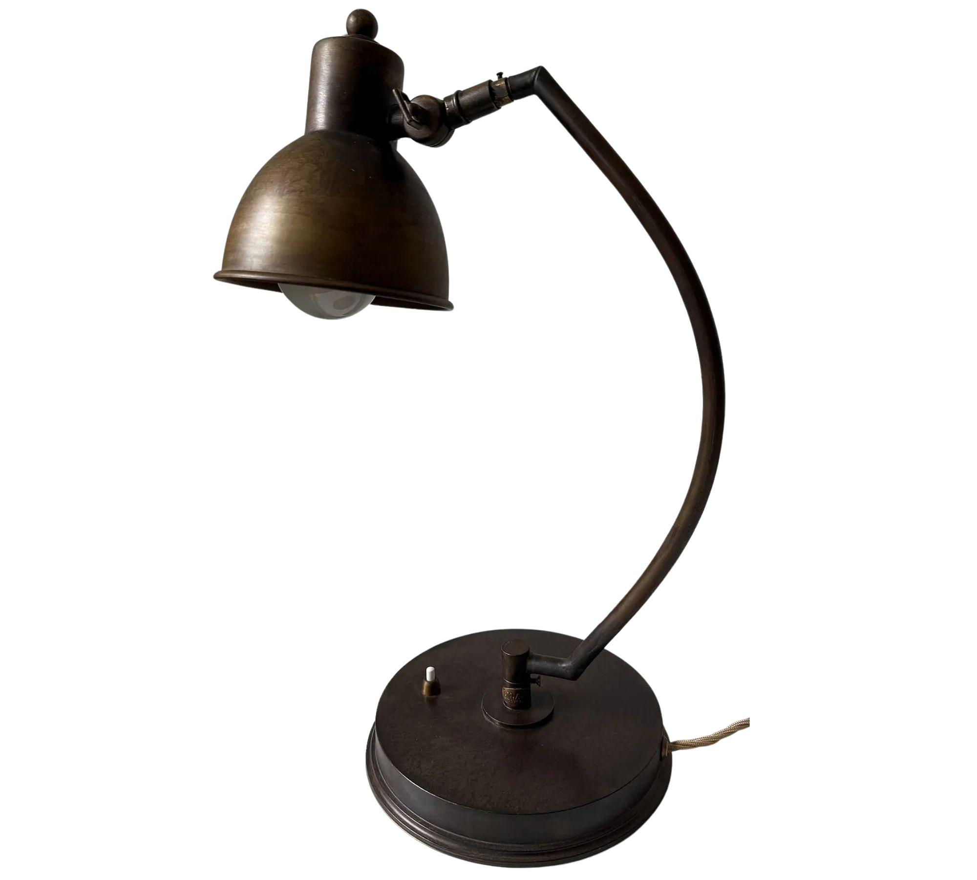 Table lamp Brass Brown 1