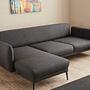 Venus Sofa Récamiere Links Anthrazit 4