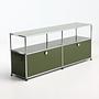 Sideboard 2x1 Mit 2 Klapptüren Olivgrün 3