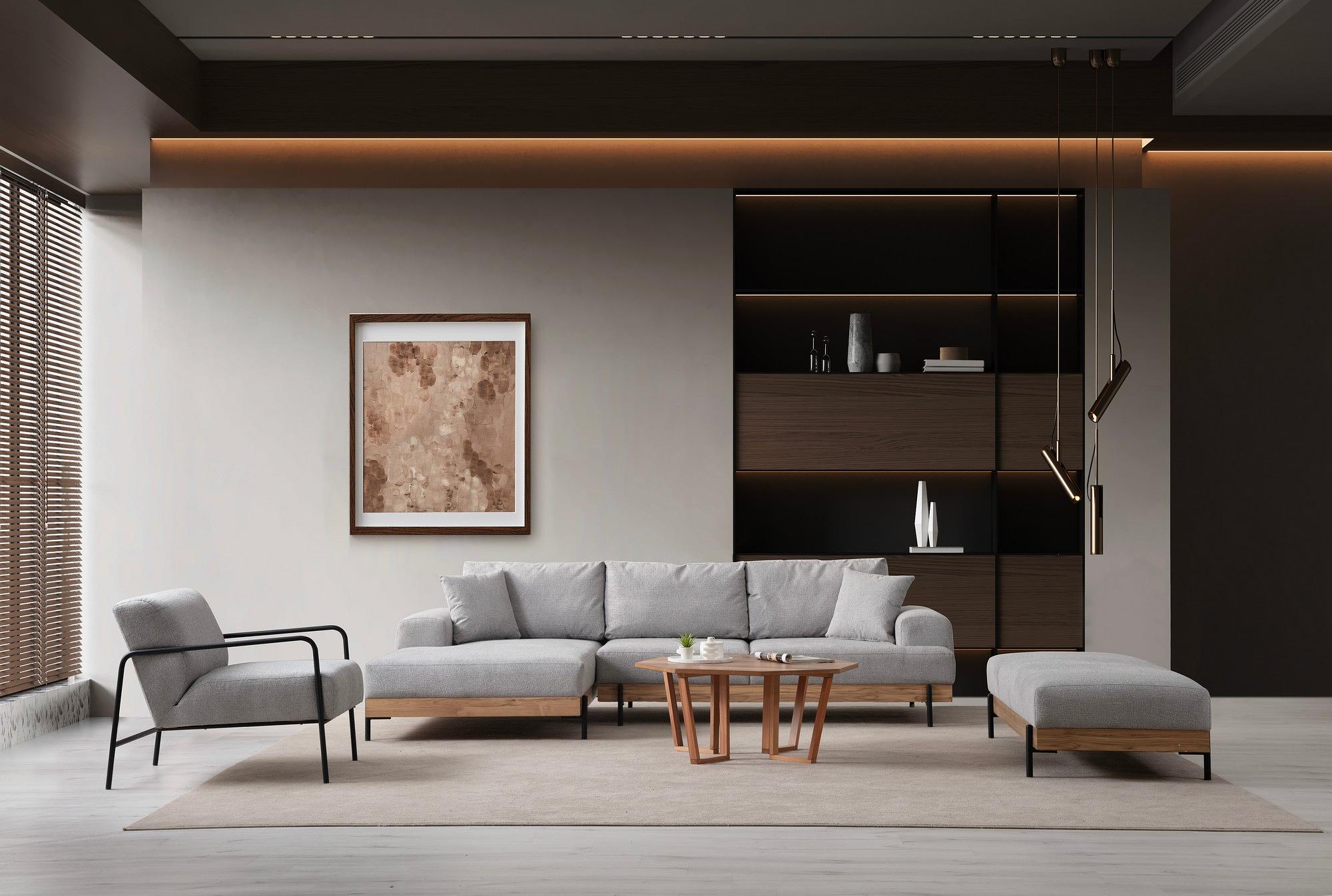 Eti Divano Angolare Sinistro Grigio 4