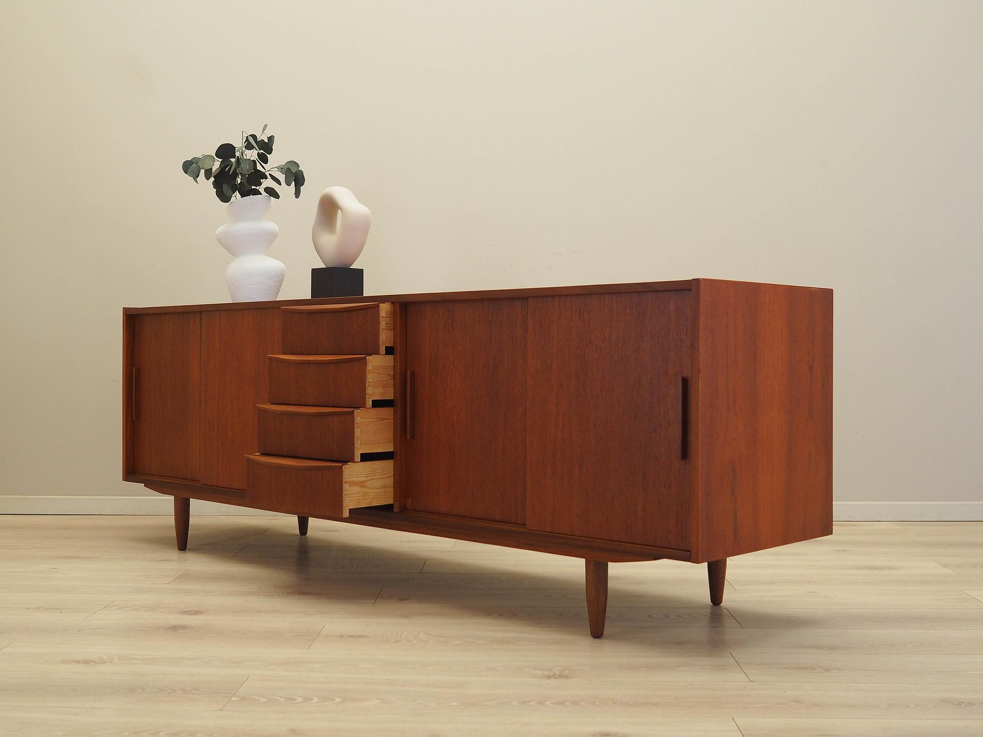 Teak-Sideboard Braun 1970er Jahre 4
