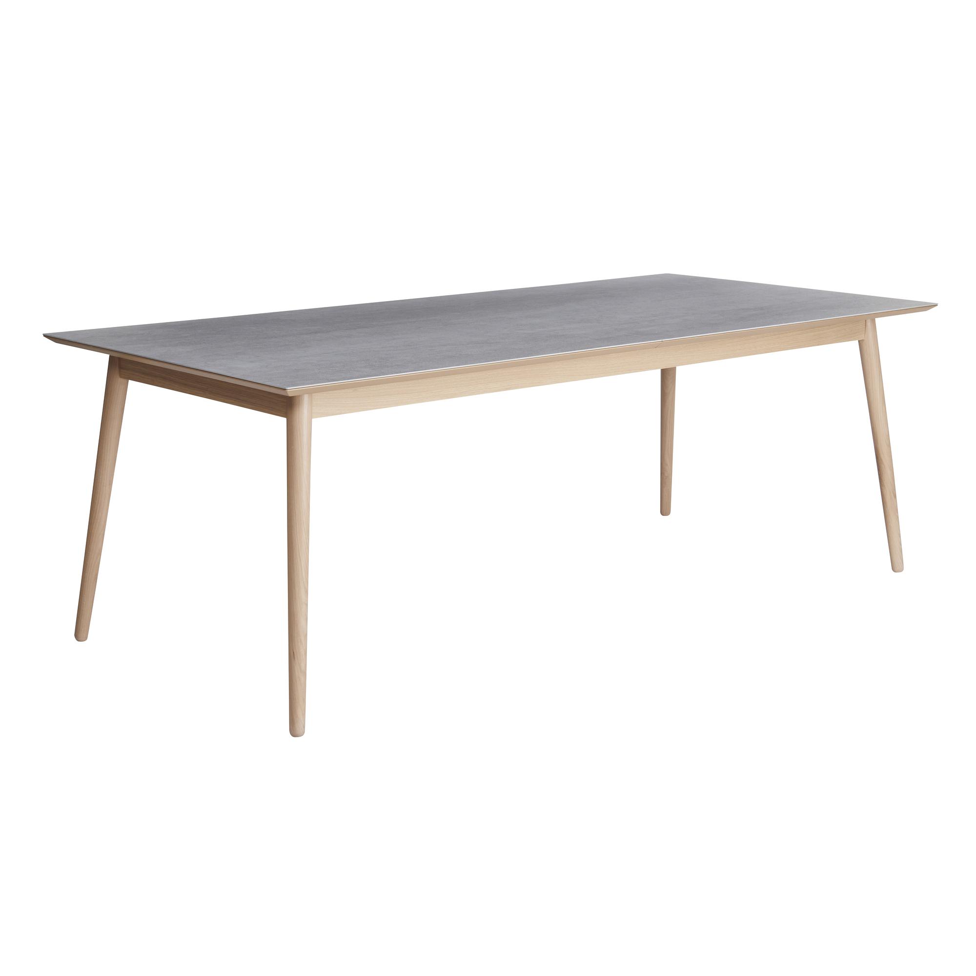 MEZA Dining table Ceramic top Light grey 1