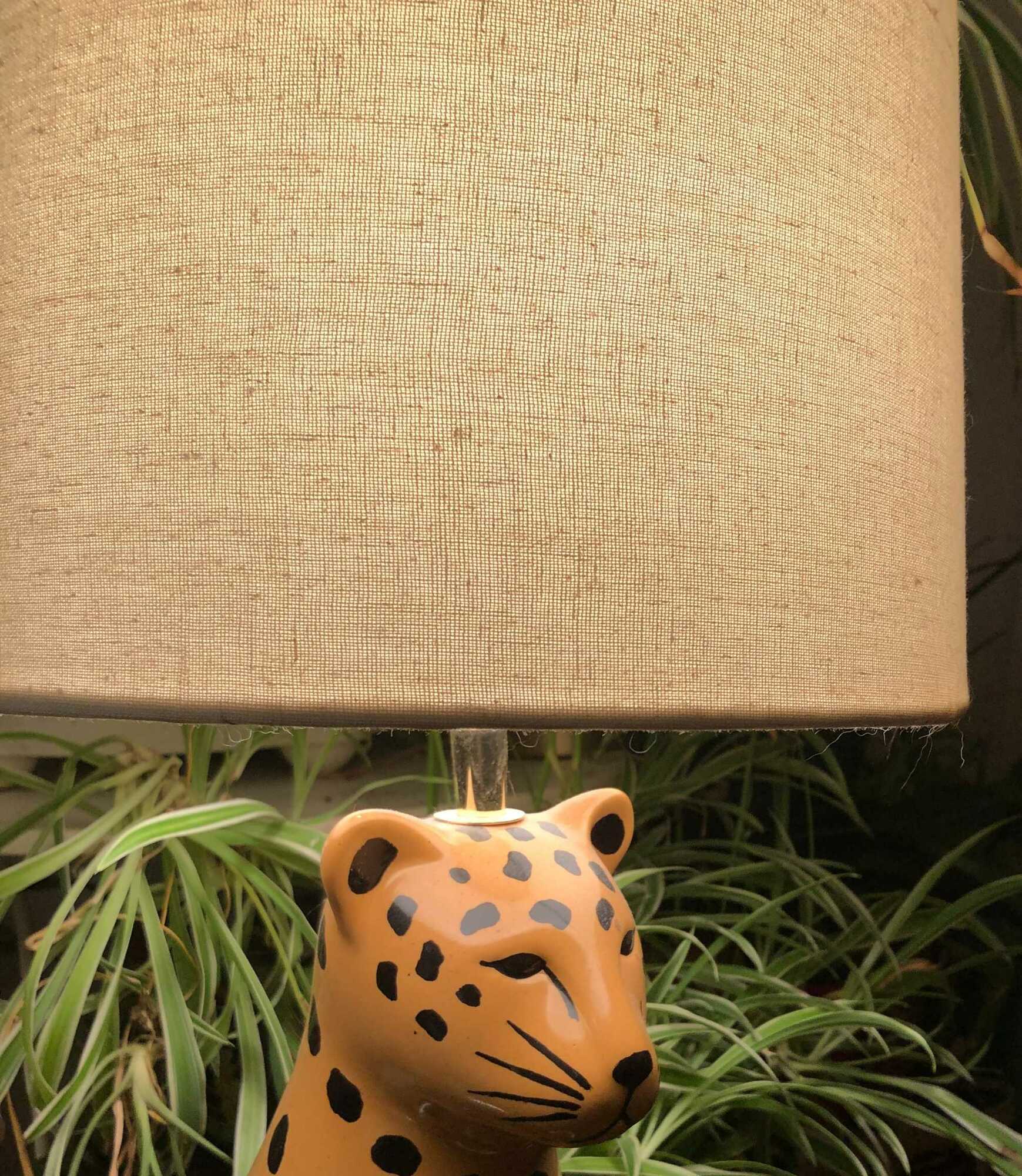 Raja Tischlampe Stoff Keramik Multicolour  3