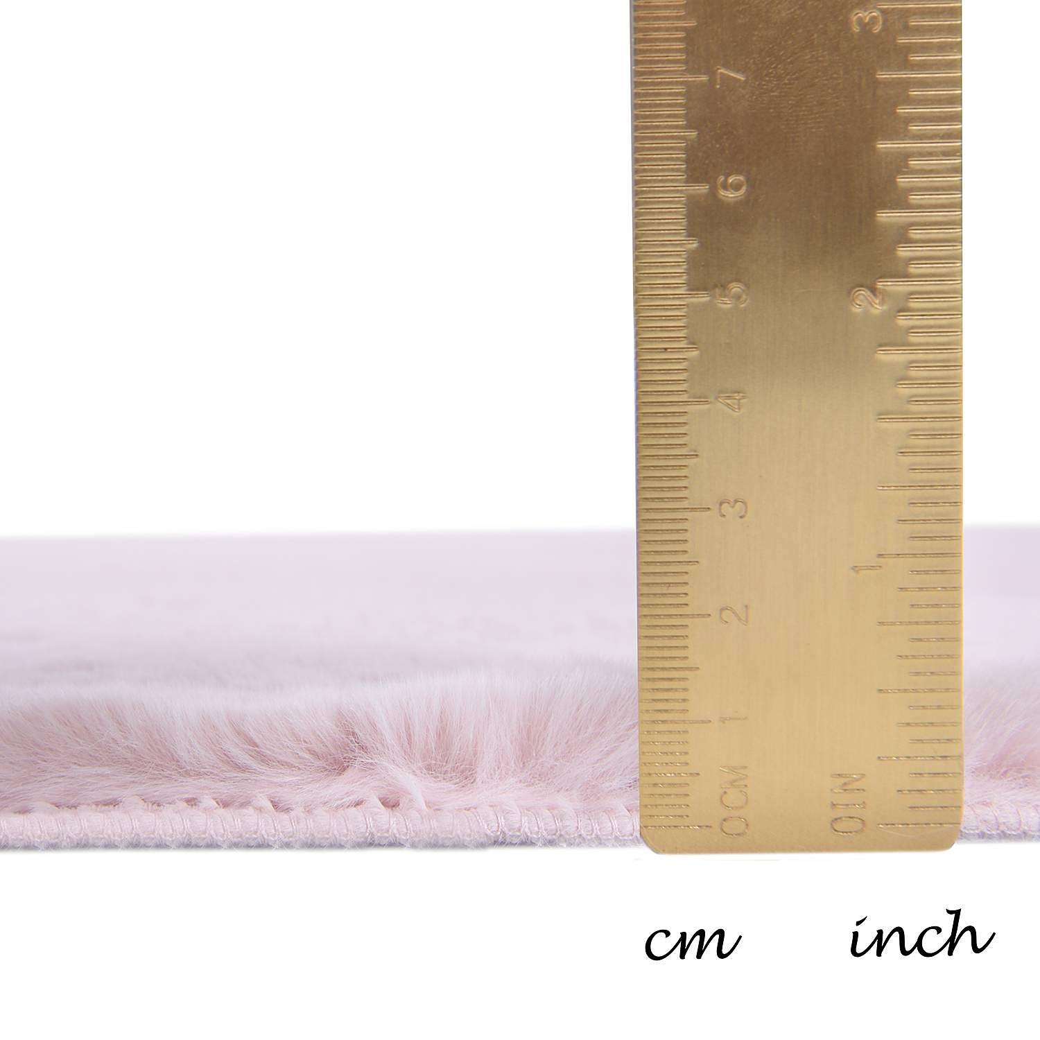 Shaggy rug Sara II Pink Ø 90cm 2