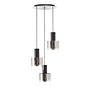 Alesund 3-flammige Pendelleuchte Aluminium Schwarz  2