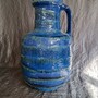 Vintage Vase Keramik Blau 2